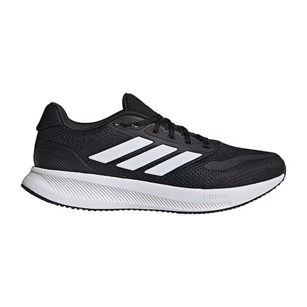 Adidas Runfalcon 4 Mens Wide Running Shoes Sneakers Black White 12 Wide NO BOX